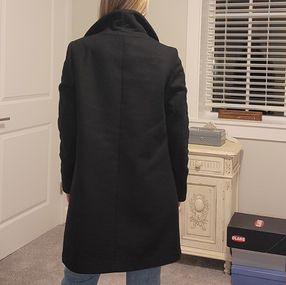 Cocoon Coat New - Black wool coat - Picture 8 of 8